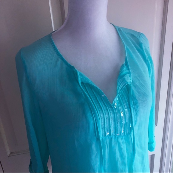 SOLD | Express | Sheer Top - Picture 4 of 4